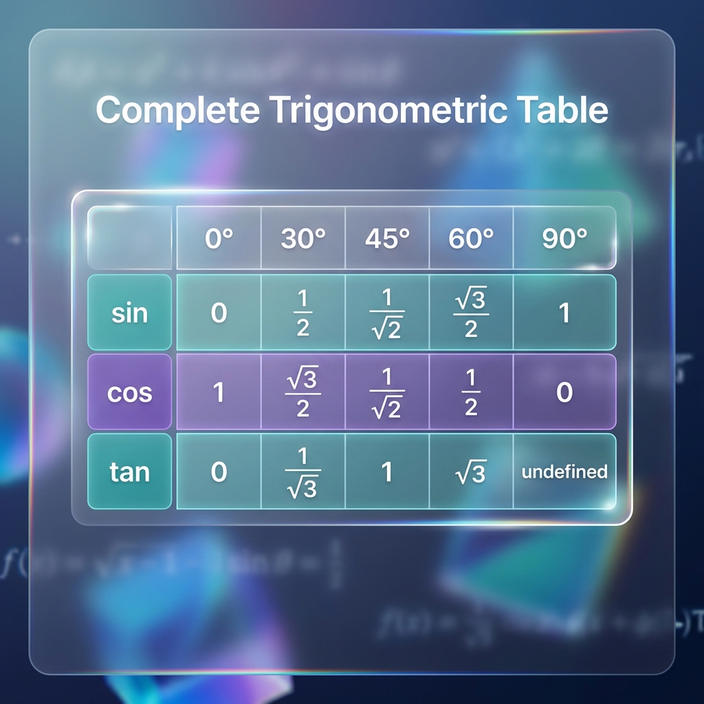 Slide 16 - Complete Table